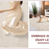Ultra Soft Area Rug, Non Slip, Stain Resistant, Washable Area Rugs for Living Room, Bedroom, Contemporary Beige Boho Living Room Rug(Beige) - ODIKA