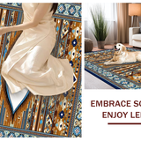 Ultra Soft Area Rug, Non Slip, Stain Resistant, Washable Area Rugs for Living Room, Bedroom, Contemporary Graphic Statement Piece(Brown)