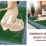 Ultra Soft Area Rug, Non Slip, Stain Resistant, Washable Area Rugs for Living Room, Bedroom, Sleek Green Trellis Pattern(Green)