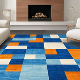 Funky Rainbow Fuzzy Geometry(Blue)