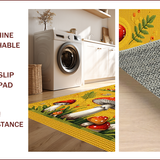 Ultra Soft Area Rug, Non Slip, Stain Resistant, Washable Area Rugs for Living Room, Bedroom, Nature-Inspired Washable Standing Rugs for Home Chefs(Yellow)