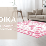 Graceful Bird Motif with Delicate Blooms(White)