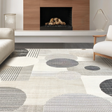 Ultra Soft Area Rug, Non Slip, Stain Resistant, Washable Area Rugs for Living Room, Bedroom, Elegant Plush Abstract Touch(Gray)