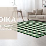 Charming Rustic Green Plaid Style(Green)