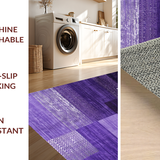 Ultra Soft Area Rug, Non Slip, Stain Resistant, Washable Area Rugs for Living Room, Bedroom, Cozy Plush Textured Accent Piece(Purple)