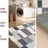 Contemporary Earth Tone Geometric Arrangement(Gray)