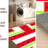 Ultra Soft Area Rug, Non Slip, Stain Resistant, Washable Area Rugs for Living Room, Bedroom, Vibrant Fruit-Inspired Decorative Touch(Red)