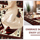 Ultra Soft Area Rug, Non Slip, Stain Resistant, Washable Area Rugs for Living Room, Bedroom, Modern Mythical Creature Pattern(Red)