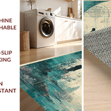 Ultra Soft Area Rug, Non Slip, Stain Resistant, Washable Area Rugs for Living Room, Bedroom, Mythical Ocean Beast Rug With Swirling Arms Design For Modern Spaces(Gray)
