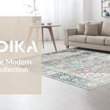Ultra Soft Area Rug, Non Slip, Stain Resistant, Washable Area Rugs for Living Room, Bedroom, Timeless Earthy Floral Composition(Gray)