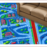 Vibrant Cityscape Road Map(Blue)
