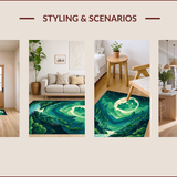 Playful Cartoonish Space Theme Decor(Green)