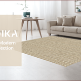 Ultra Soft Area Rug, Non Slip, Stain Resistant, Washable Area Rugs for Living Room, Bedroom, Picket Fences Indoor Outdoor(Beige)