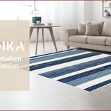 Contemporary Abstract White Elements(Blue)