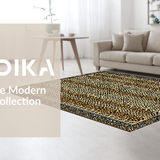 Ultra Soft Area Rug, Non Slip, Stain Resistant, Washable Area Rugs for Living Room, Bedroom, Sophisticated Modern Cheetah Style(Beige)