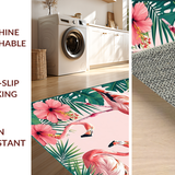 Artistic Flamingo and Leaf Ensemble(Pink)