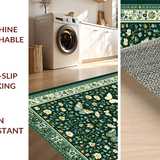 Chic Dark Green Botanical Motif(Green)