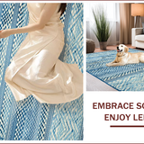 Ultra Soft Area Rug, Non Slip, Stain Resistant, Washable Area Rugs for Living Room, Bedroom, Chic Solid Blue Minimalist Appeal(Blue)