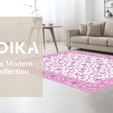 Ultra Soft Area Rug, Non Slip, Stain Resistant, Washable Area Rugs for Living Room, Bedroom, Enchanting Princess-Themed Artwork(White)