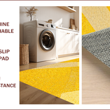 Ultra Soft Area Rug, Non Slip, Stain Resistant, Washable Area Rugs for Living Room, Bedroom, Modern Yellow Gray Living Room Stain-Resistant Rug(Yellow)