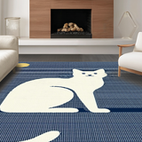 Dark Blue Humorous Cat Design(Blue)