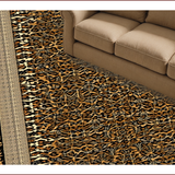 Ultra Soft Area Rug, Non Slip, Stain Resistant, Washable Area Rugs for Living Room, Bedroom, Elegant Brown Animal Print Style(Brown)