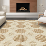 Ultra Soft Area Rug, Non Slip, Stain Resistant, Washable Area Rugs for Living Room, Bedroom, Stylish Subtle Textured Finish(Beige)