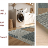 Ultra Soft Area Rug, Non Slip, Stain Resistant, Washable Area Rugs for Living Room, Bedroom, Foldable Machine Washable Kids Playroom Carpet(Gray)