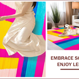 Vibrant Playful Patchwork Design(Pink)