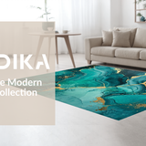 Dreamy Teal and Gold Harmony(Blue)