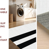 Chic Black and White Striped Elegance(Black)