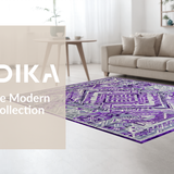 Eclectic Modern Swirling(Purple)