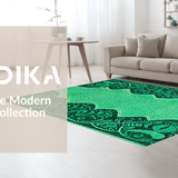 Elegant Teal Patterned Artistry(Blue)