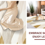 Contemporary Elegant Flowing Shapes(Beige)