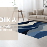 Artful Dynamic Swirl Composition(Blue)