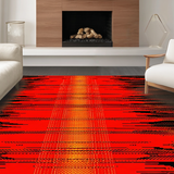 Ultra Soft Area Rug, Non Slip, Stain Resistant, Washable Area Rugs for Living Room, Bedroom, Dynamic Lava Flow Aesthetic(Red)