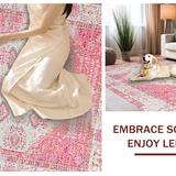 Chic Distressed Botanical Motif(Pink)