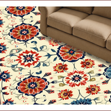 Ultra Soft Area Rug, Non Slip, Stain Resistant, Washable Area Rugs for Living Room, Bedroom, Neutral Cream Floral Nursery Stain-Resistant Carpet(Beige)