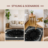 Celestial Abstract Star Motif(Black)