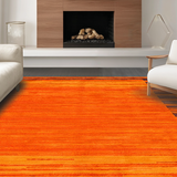 Ultra Soft Area Rug, Non Slip, Stain Resistant, Washable Area Rugs for Living Room, Bedroom, Lively Modern Creature Illustration(Orange)