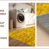 Ultra Soft Area Rug, Non Slip, Stain Resistant, Washable Area Rugs for Living Room, Bedroom, Whimsical Animal Shower Mat for Pet Lovers(Yellow)