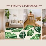 Lush Plant Print Elegance(Green)