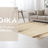 Ultra Soft Area Rug, Non Slip, Stain Resistant, Washable Area Rugs for Living Room, Bedroom, Earthy Toned Minimalist Pattern(Beige)
