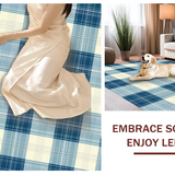 Chic Windowpane Check Aesthetic(Beige)