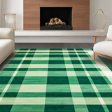 Delicate Ivory and Green Grid Layout(Green)