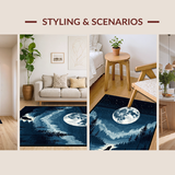 Celestial Wolf Nighttime Aesthetic(Blue)