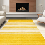 Ultra Soft Area Rug, Non Slip, Stain Resistant, Washable Area Rugs for Living Room, Bedroom, Rustic Earthy Tones Runner(Yellow)