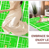 Ultra Soft Area Rug, Non Slip, Stain Resistant, Washable Area Rugs for Living Room, Bedroom, city road map playmat(Green)