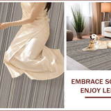 Ultra Soft Area Rug, Non Slip, Stain Resistant, Washable Area Rugs for Living Room, Bedroom, Stylish Natural Fiber Rustic Vibe(Gray)