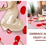 Chic Modern Cherry Illustration(Pink)